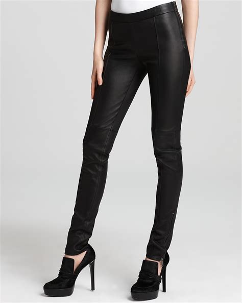 burberry leather pants womens